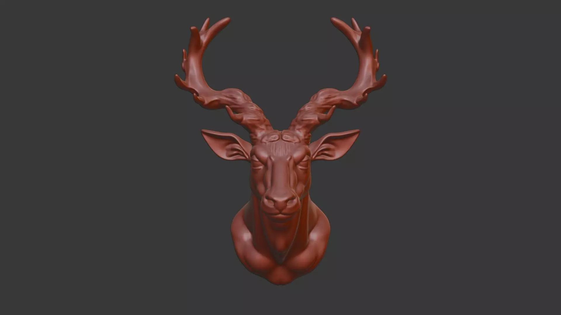Okapi Head Bust 3D Model - STL Printable Wildlife Sculpture 3D print model_2