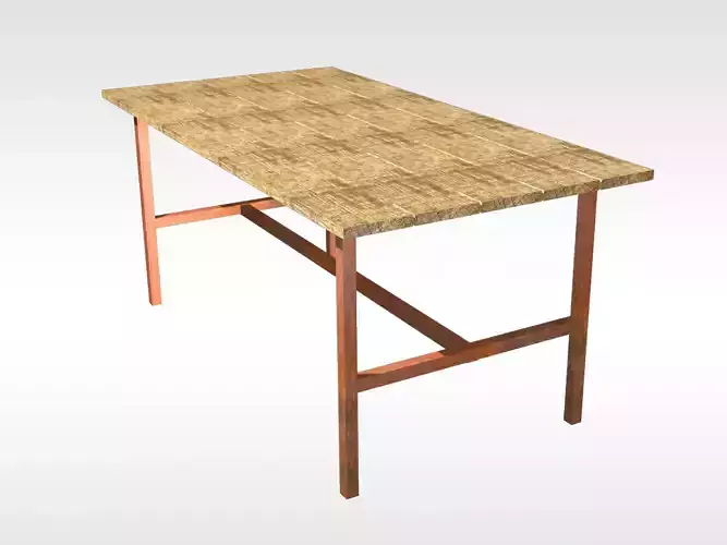 Wooden Rusted Table