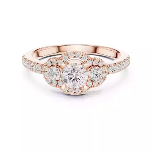 Round Cut Diamond Engagement Wedding Ring 3DM STL Video