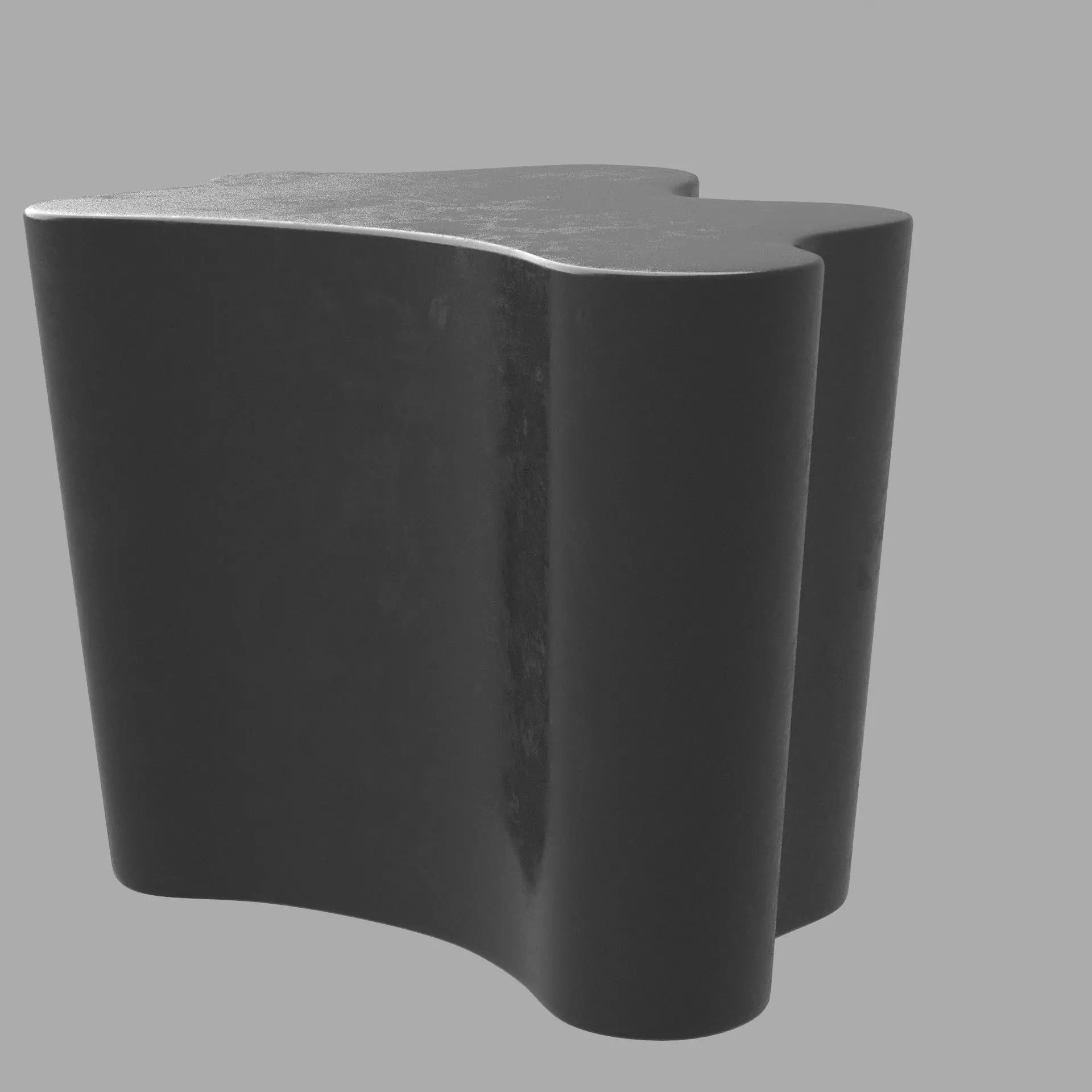 Waveline Coffee Table 3D model_2