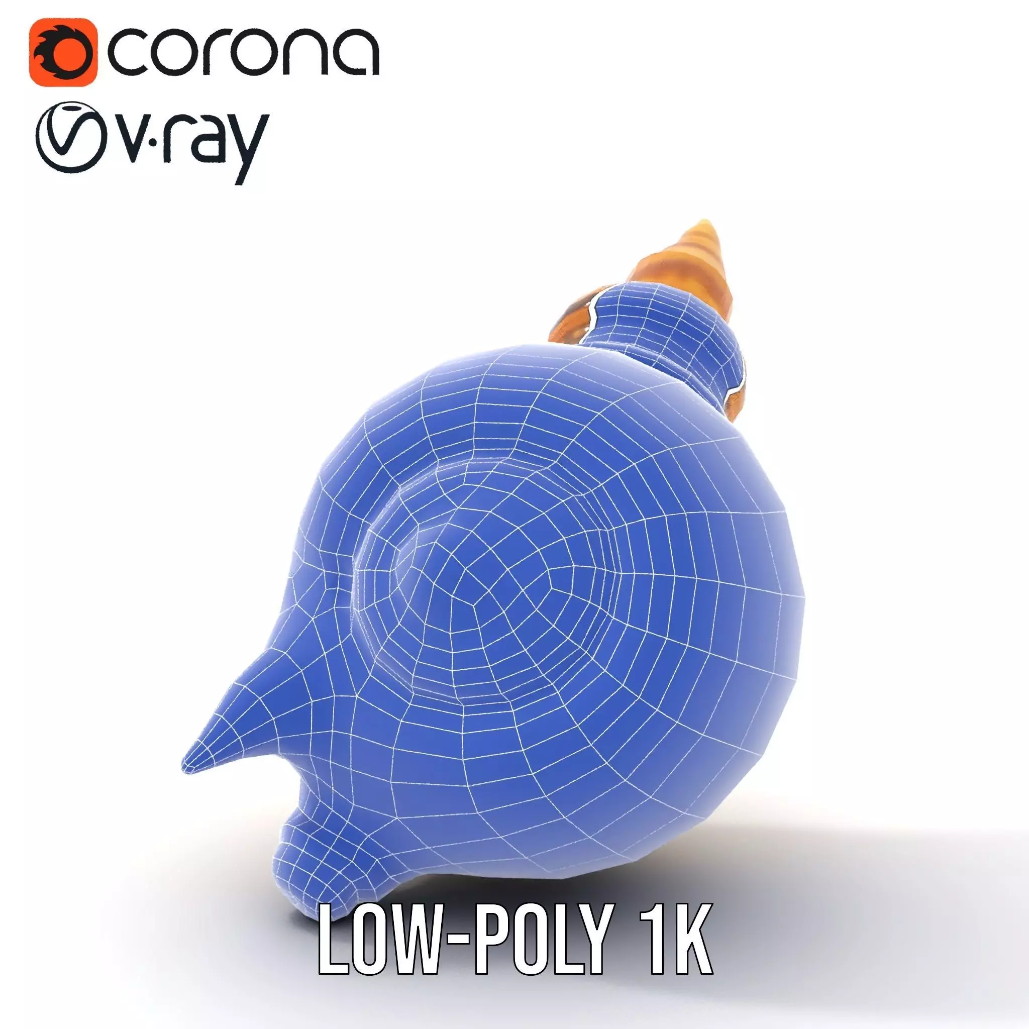 Spiral Nautilus Shell model pack Low-poly 3D model_18