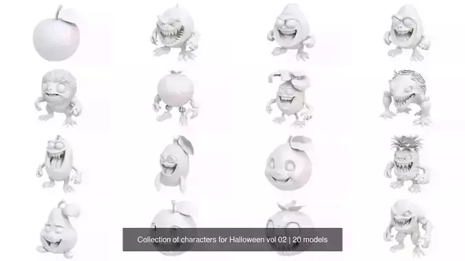 Collection of characters for Halloween vol 02
