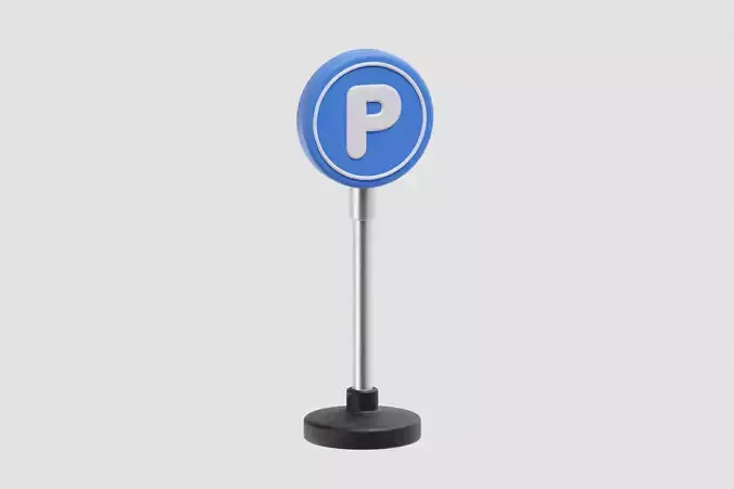 Parking sign stand