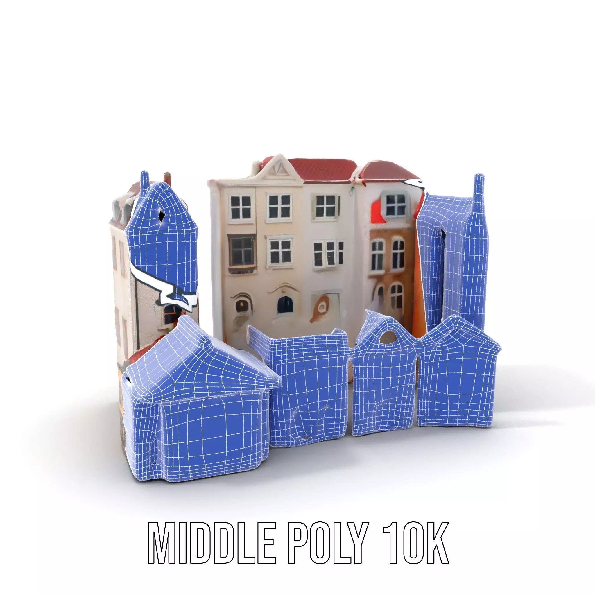Charming European Buildings model pack Low-poly 3D model_28