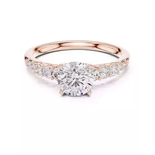 Round Cut Diamond Engagement Wedding Ring 3DM STL Video