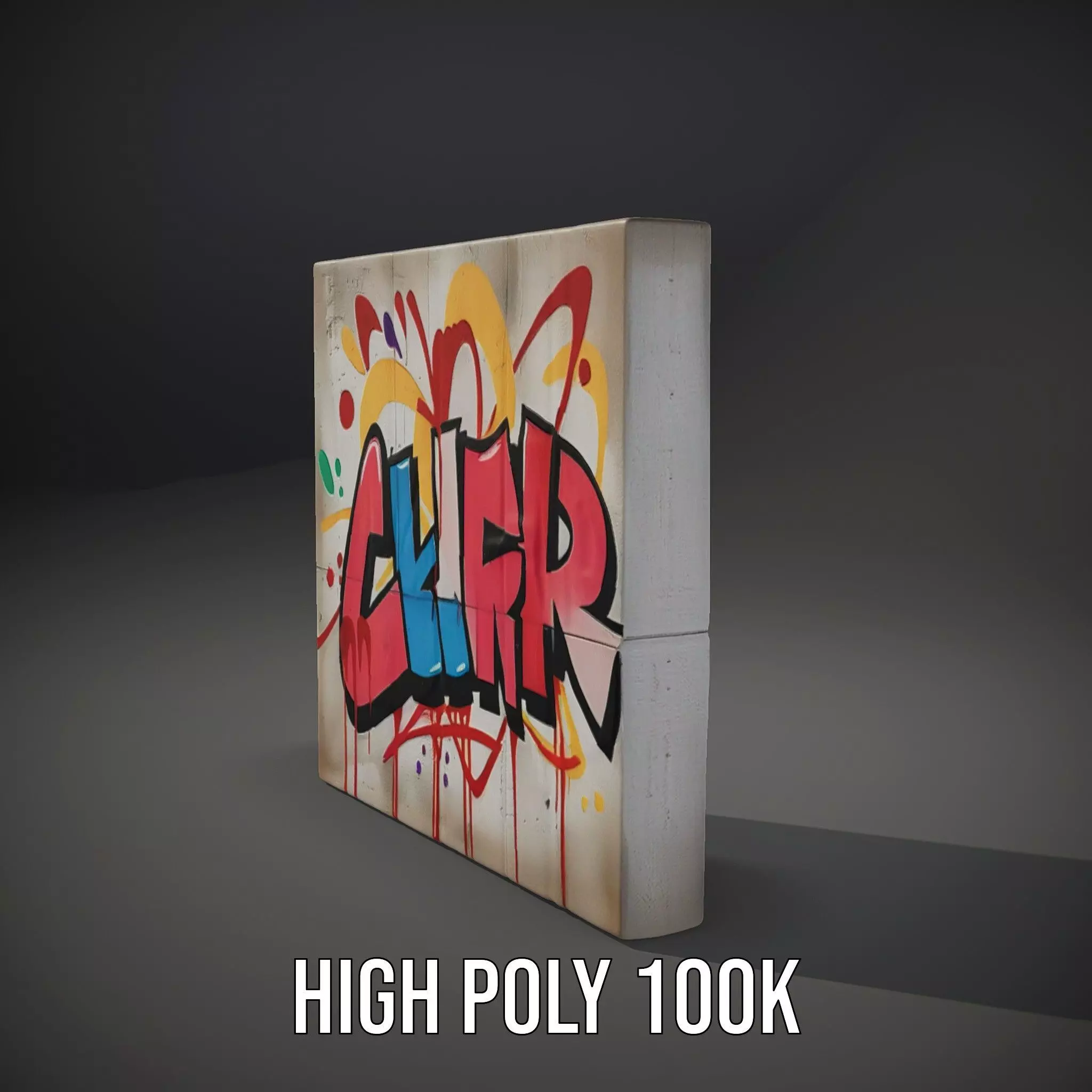 Vibrant Graffiti Wall model pack Texture_11