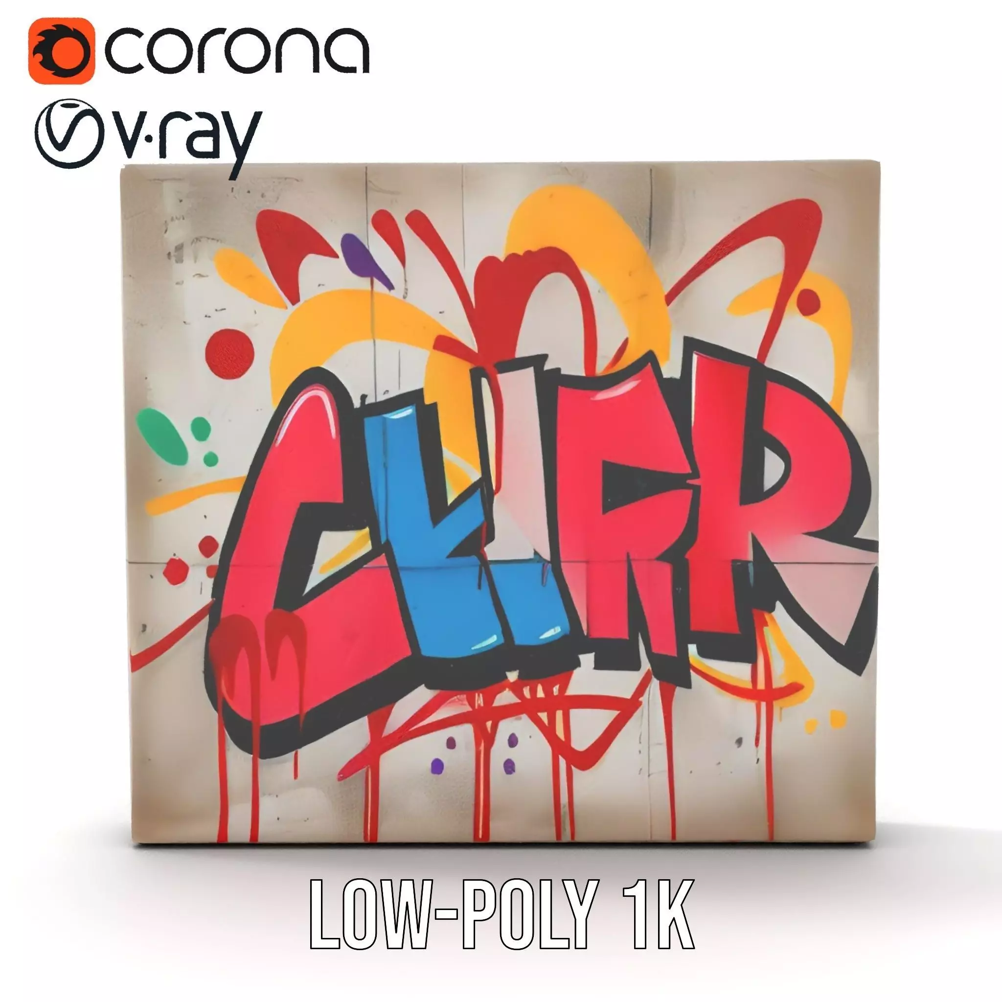 Vibrant Graffiti Wall model pack Texture_10