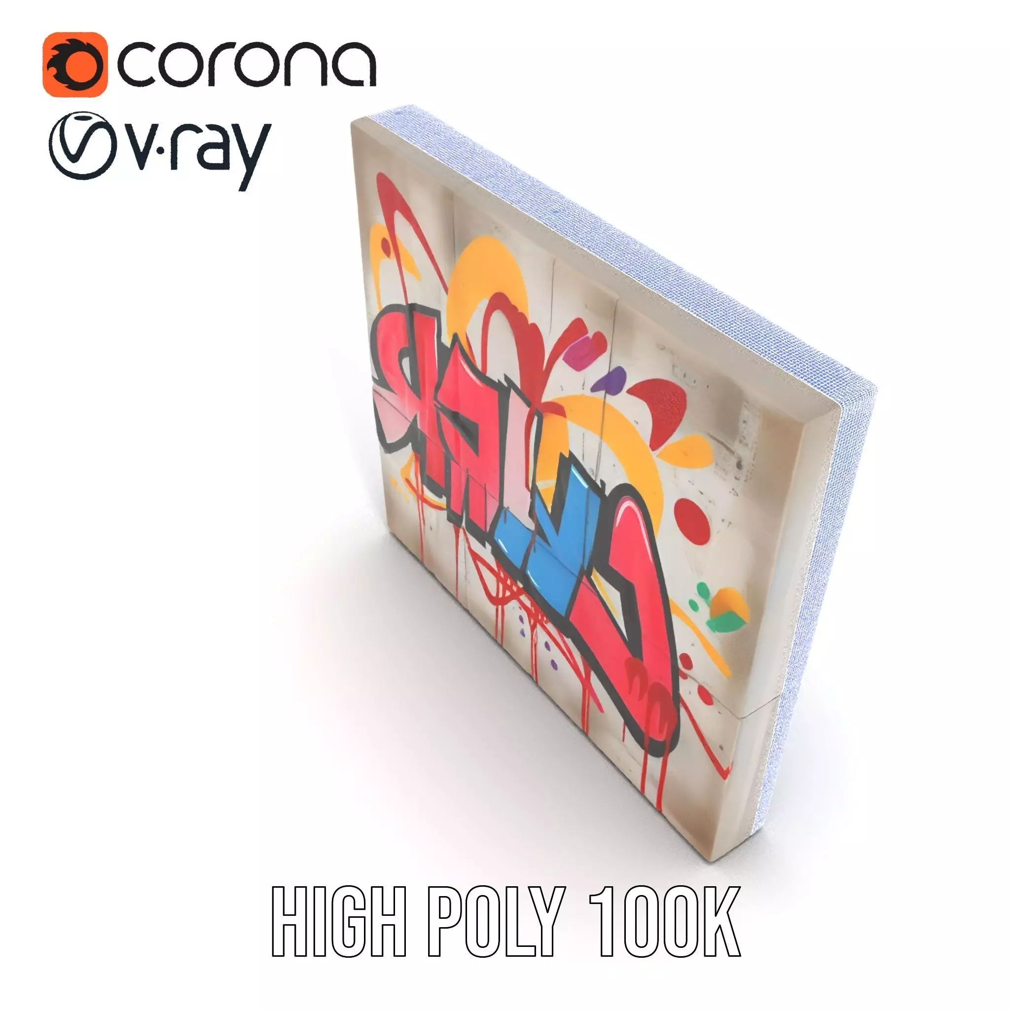 Vibrant Graffiti Wall model pack Texture_33