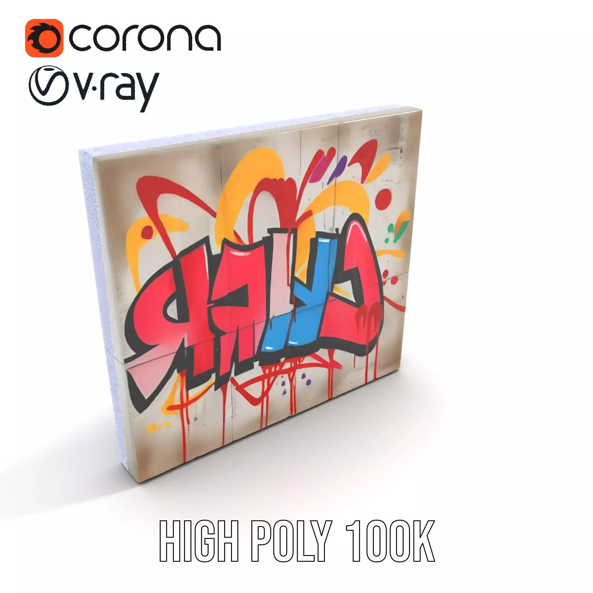 Vibrant Graffiti Wall model pack Texture_34