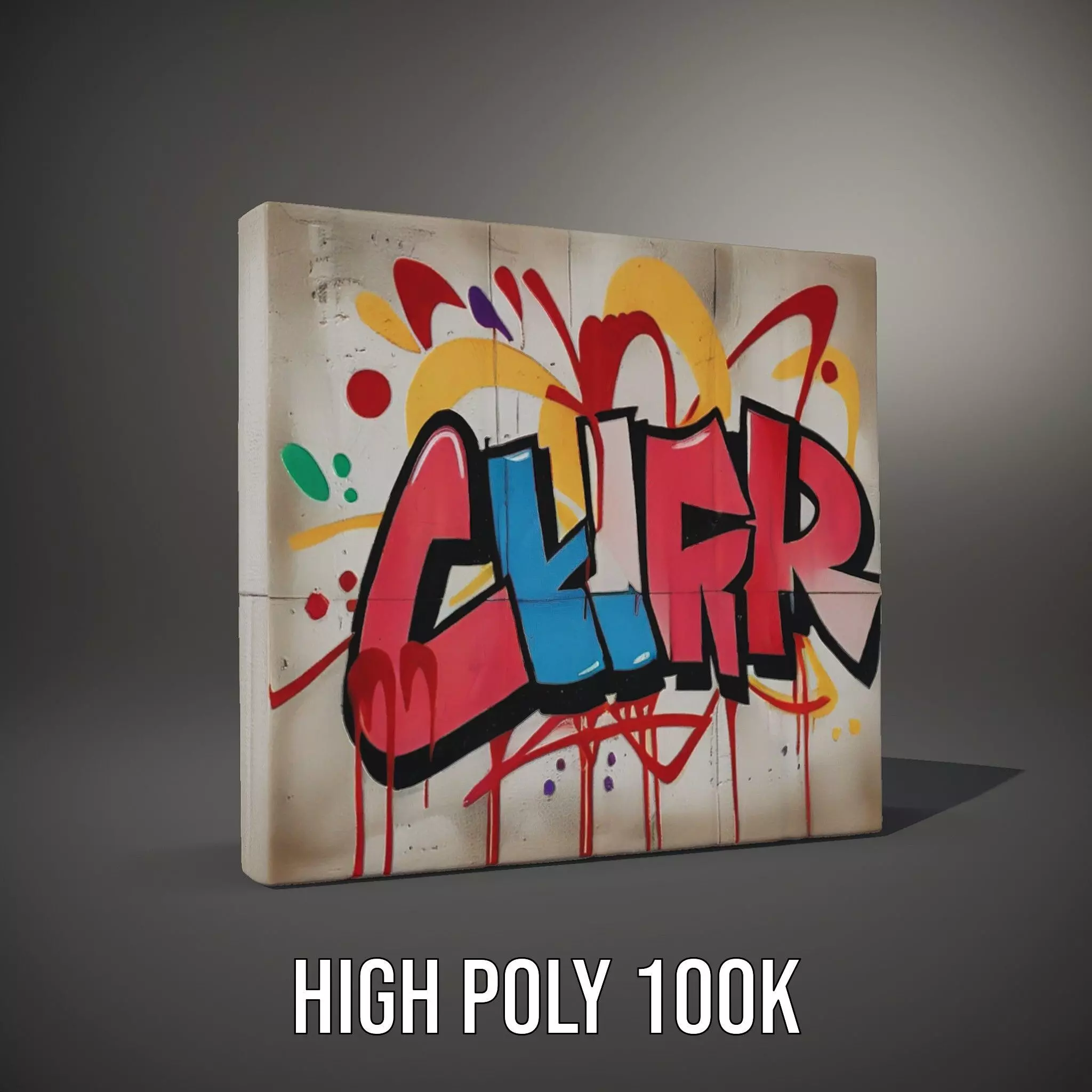 Vibrant Graffiti Wall model pack Texture_9