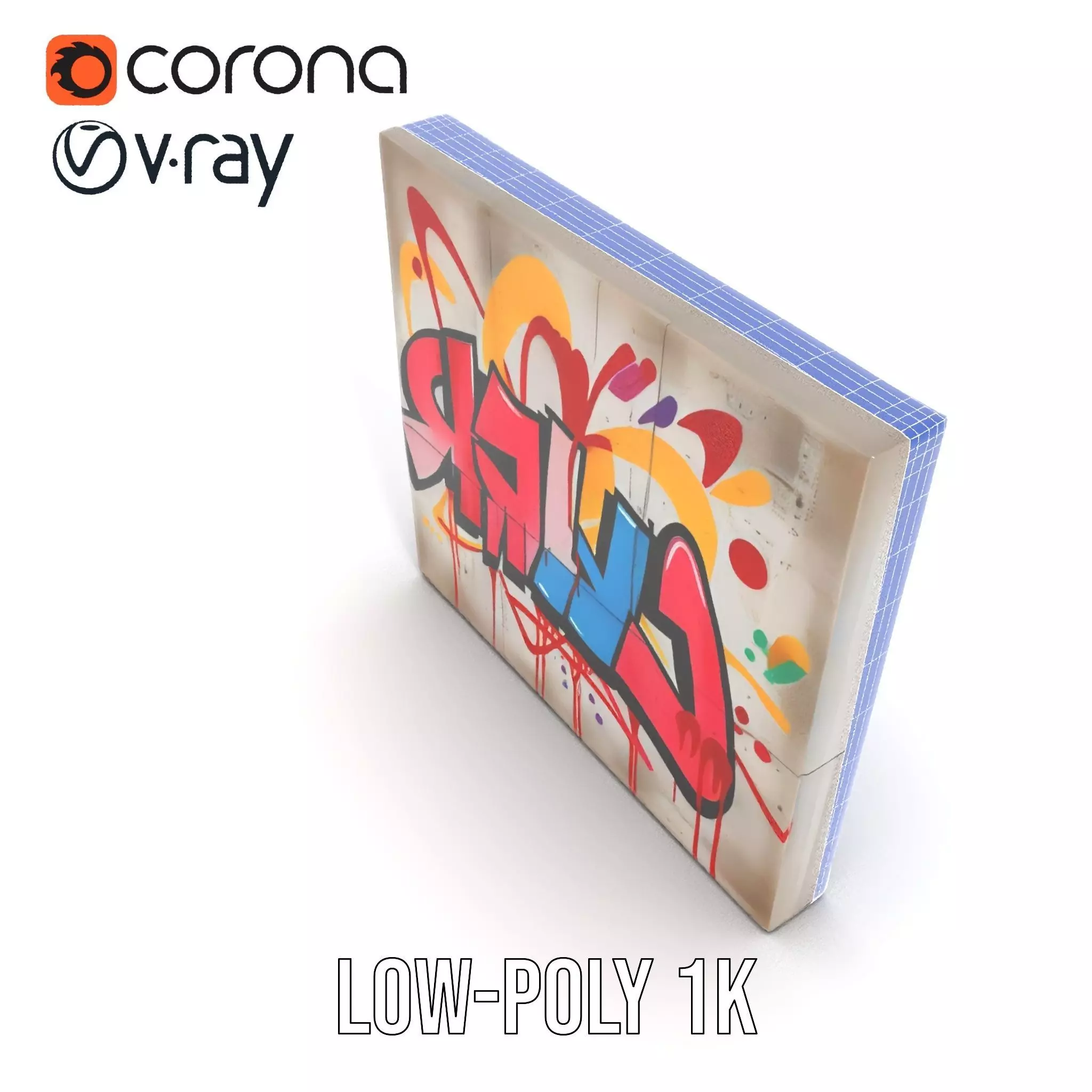 Vibrant Graffiti Wall model pack Texture_21