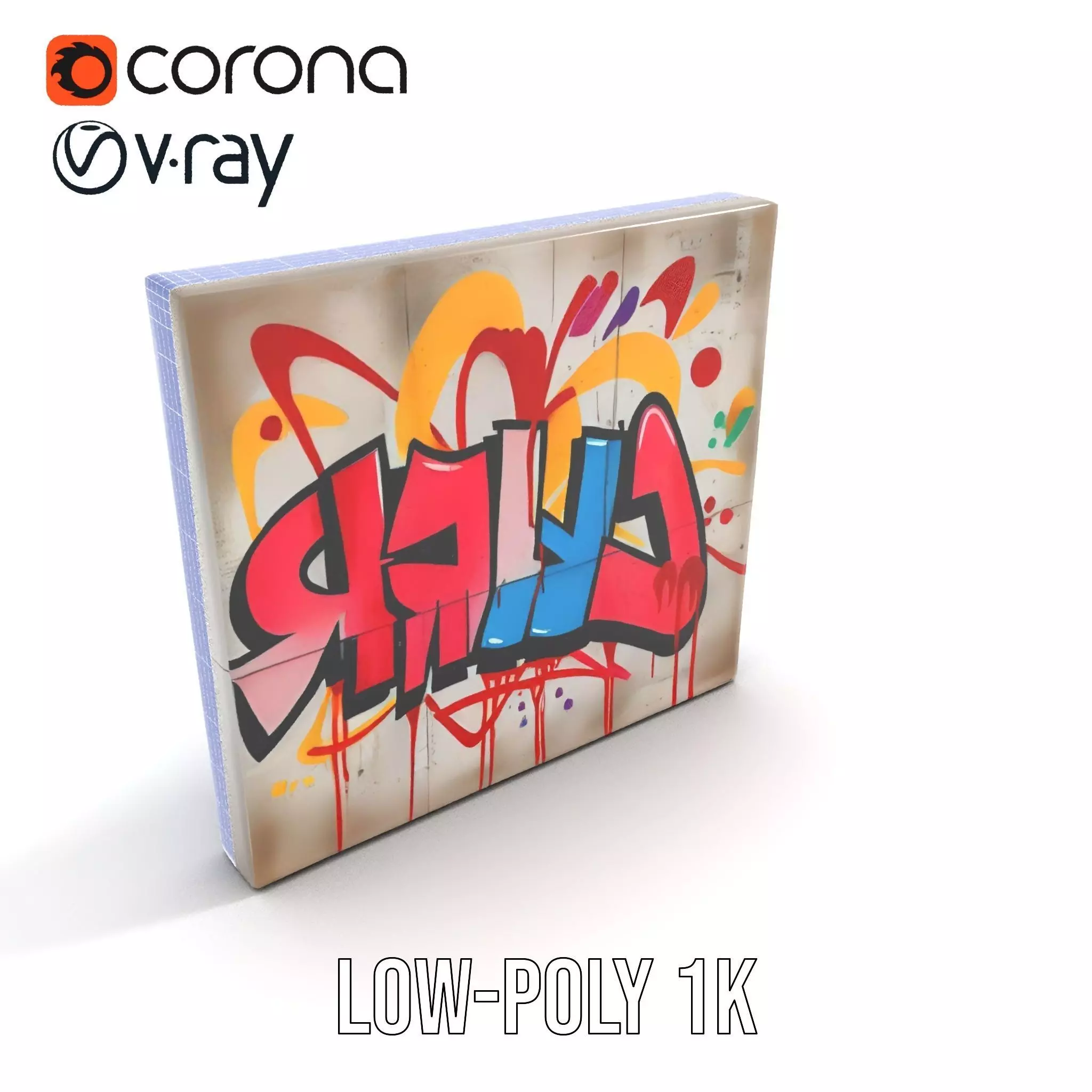 Vibrant Graffiti Wall model pack Texture_23