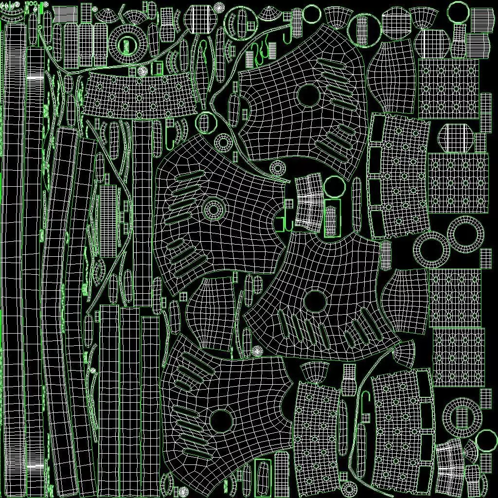 Postapocaliptico Mask Low-poly 3D model_18