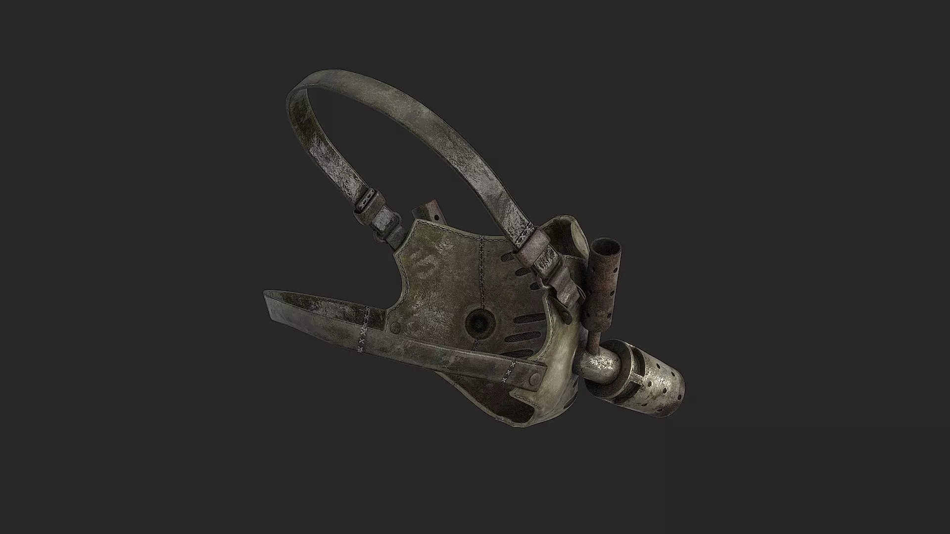 Postapocaliptico Mask Low-poly 3D model_10