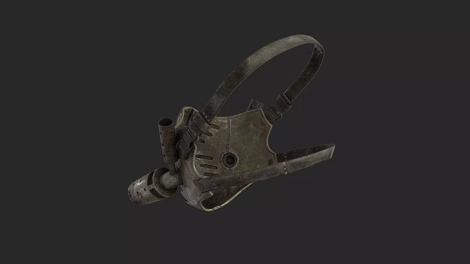 Postapocaliptico Mask Low-poly 3D model_13