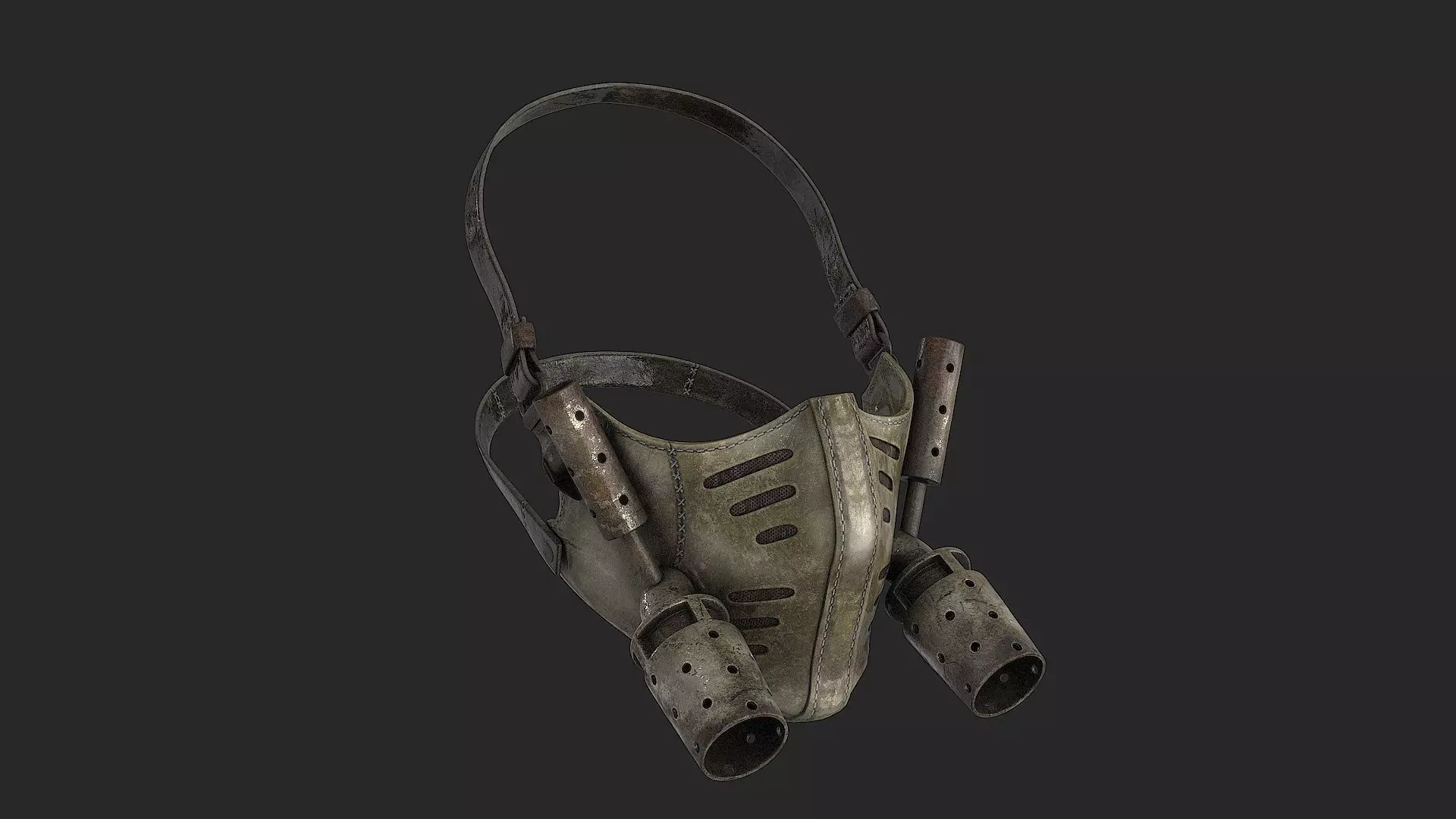 Postapocaliptico Mask Low-poly 3D model_7