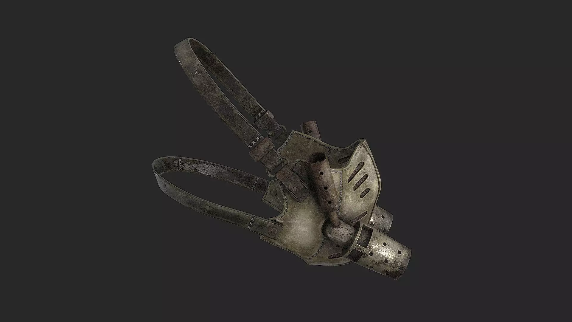 Postapocaliptico Mask Low-poly 3D model_9