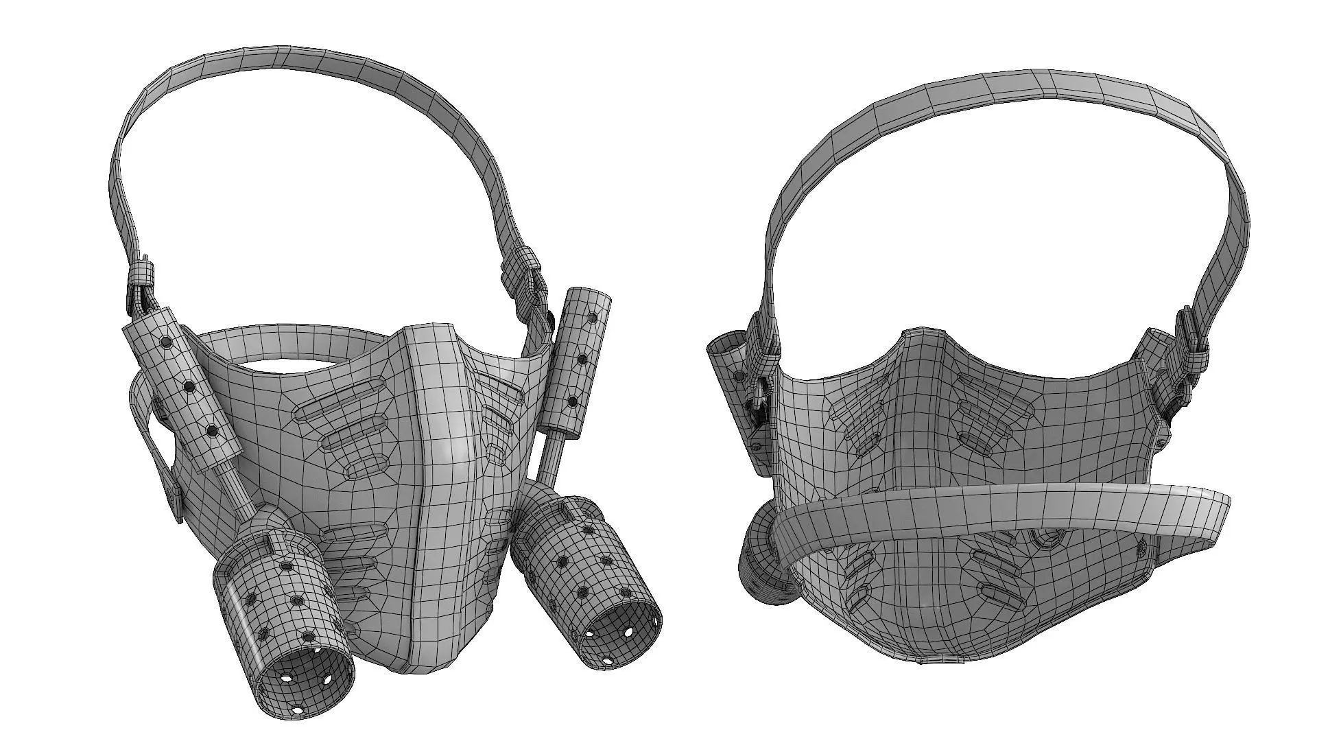 Postapocaliptico Mask Low-poly 3D model_17