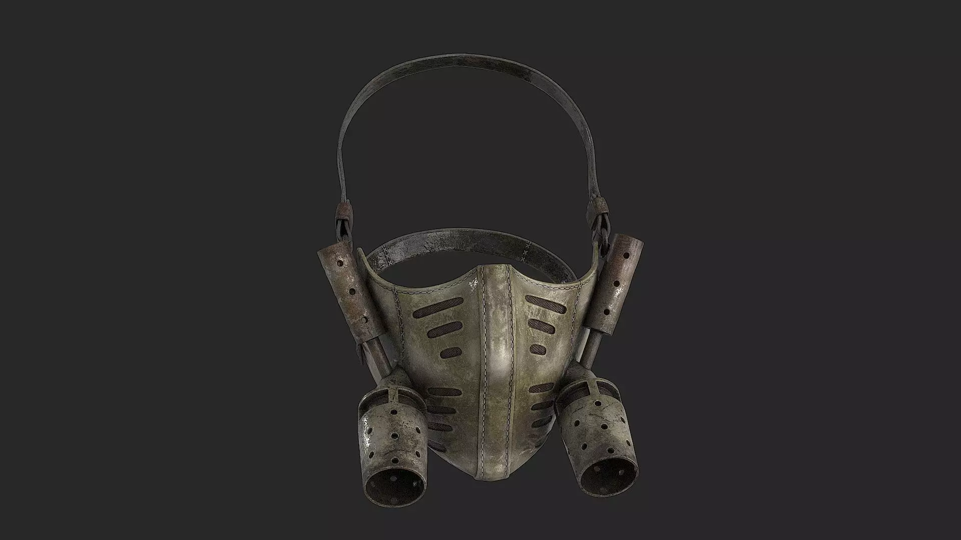 Postapocaliptico Mask Low-poly 3D model_16