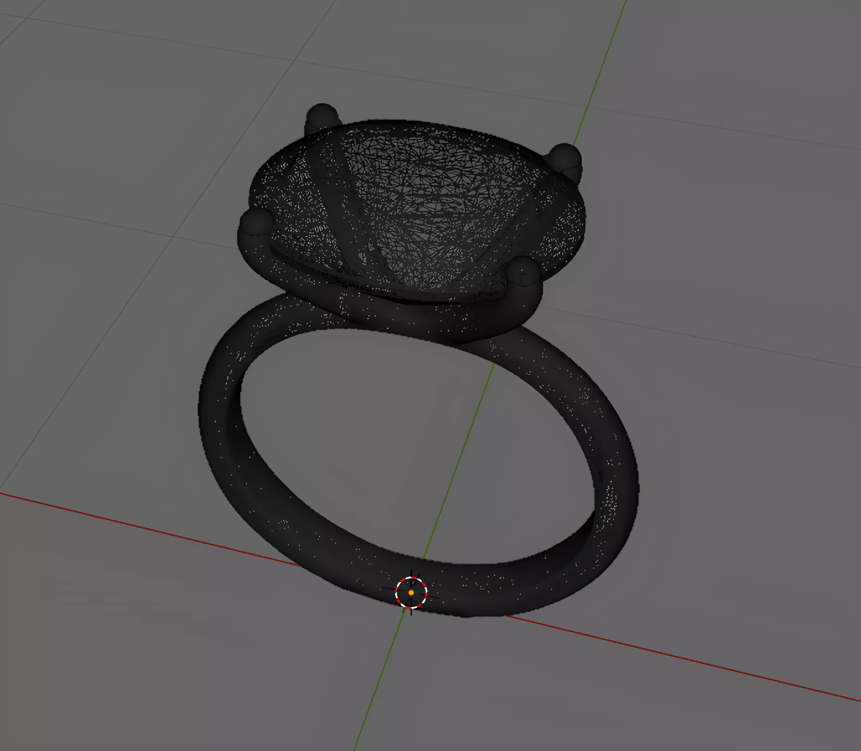 Gold Ring Oval Cut Amethyst Solitaire Jewelry 3D Model 3D print model_3