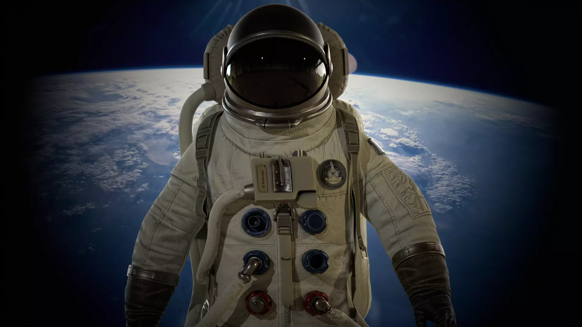 Astronaut Low-poly 3D model_18