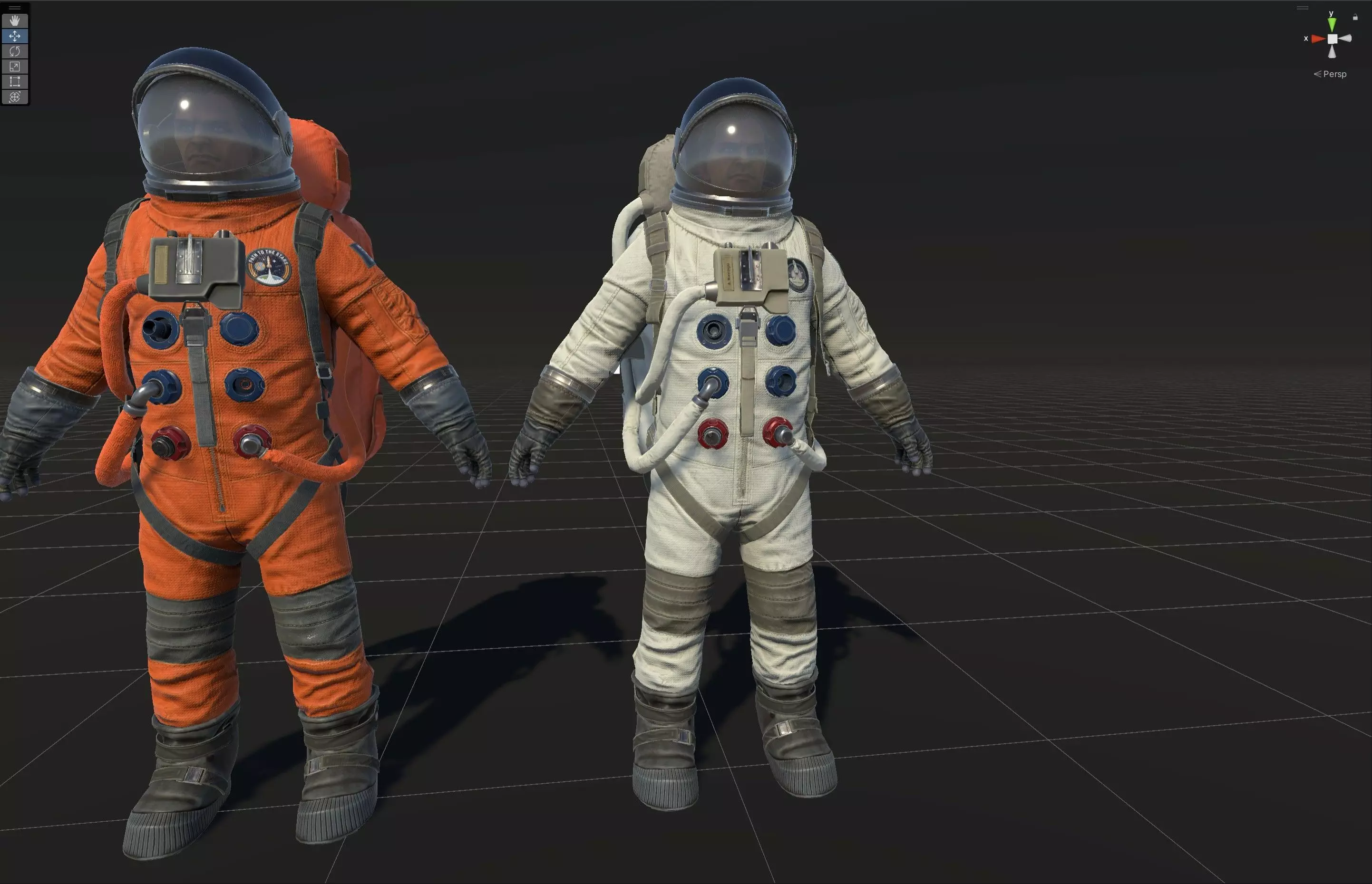 Astronaut Low-poly 3D model_31