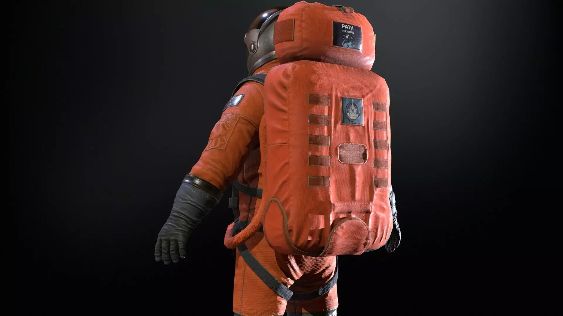Astronaut Low-poly 3D model_11