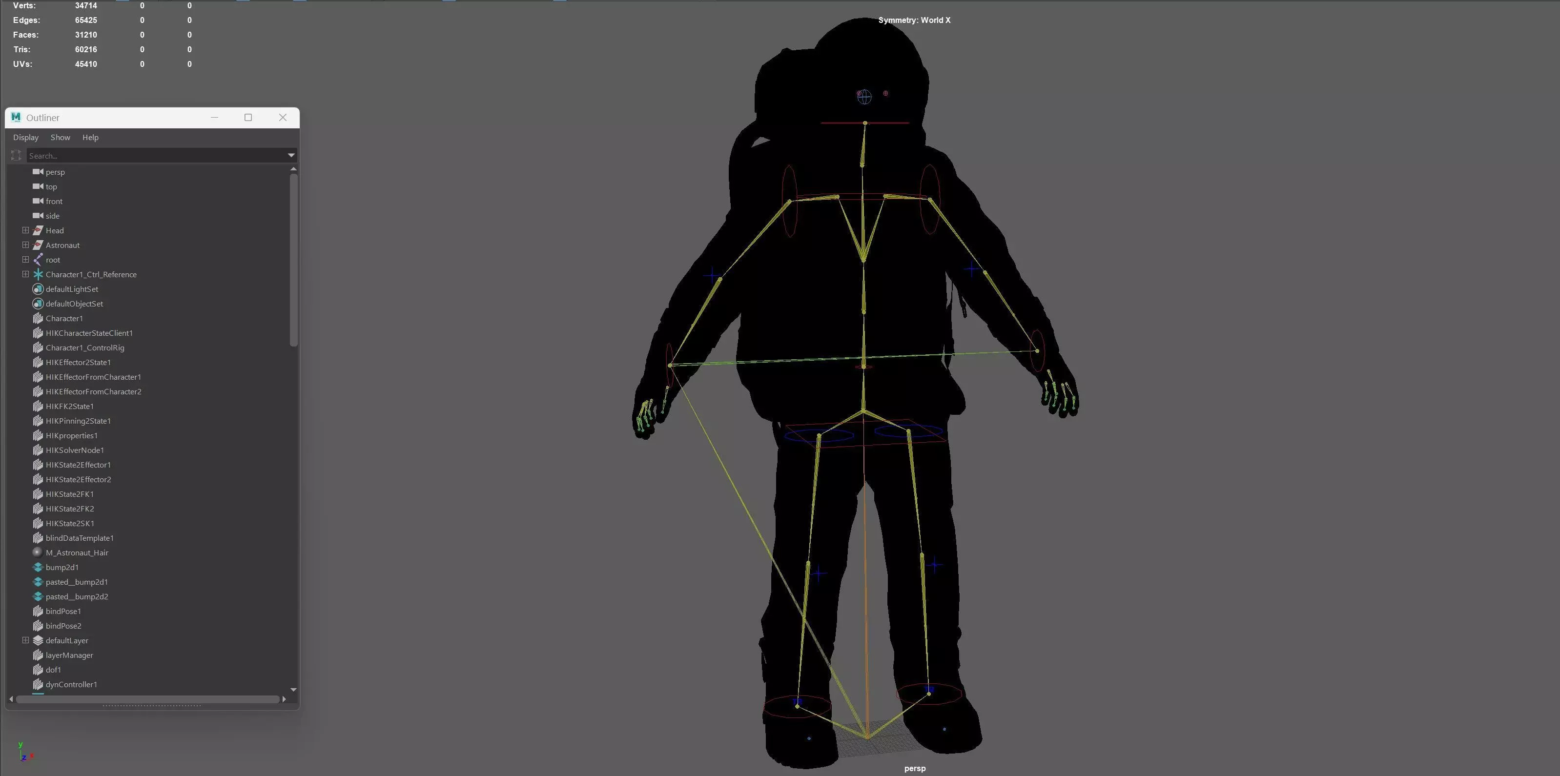 Astronaut Low-poly 3D model_33