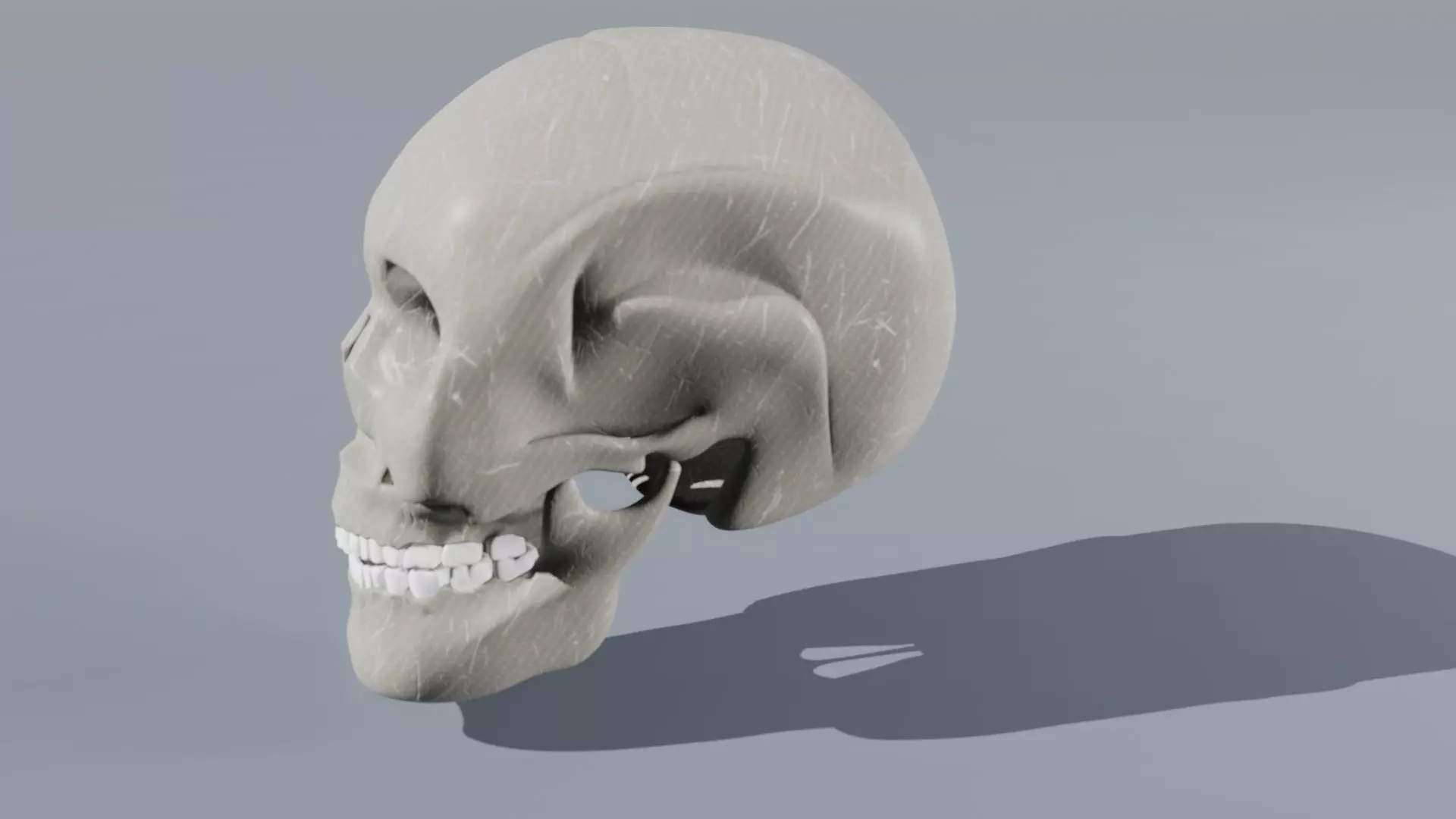 Realistic Skull   High-Quality Anatomy Asset 3D model_1