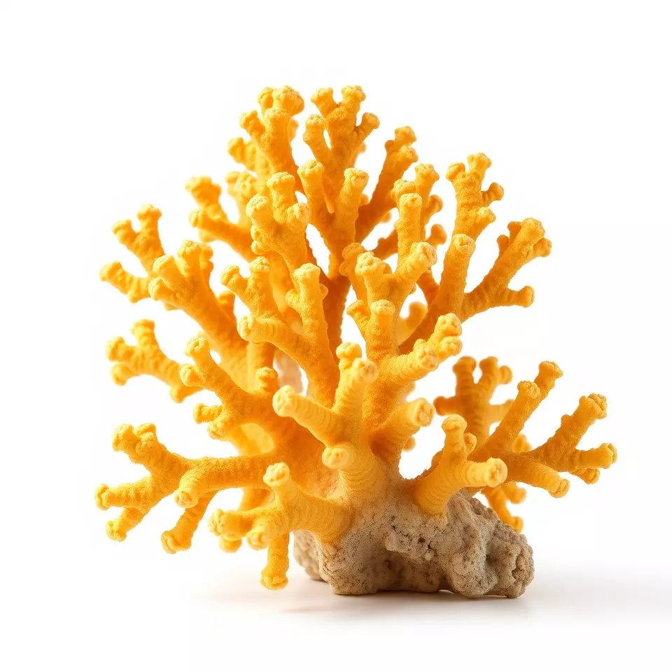 Golden Coral Reef model pack Low-poly 3D model_3