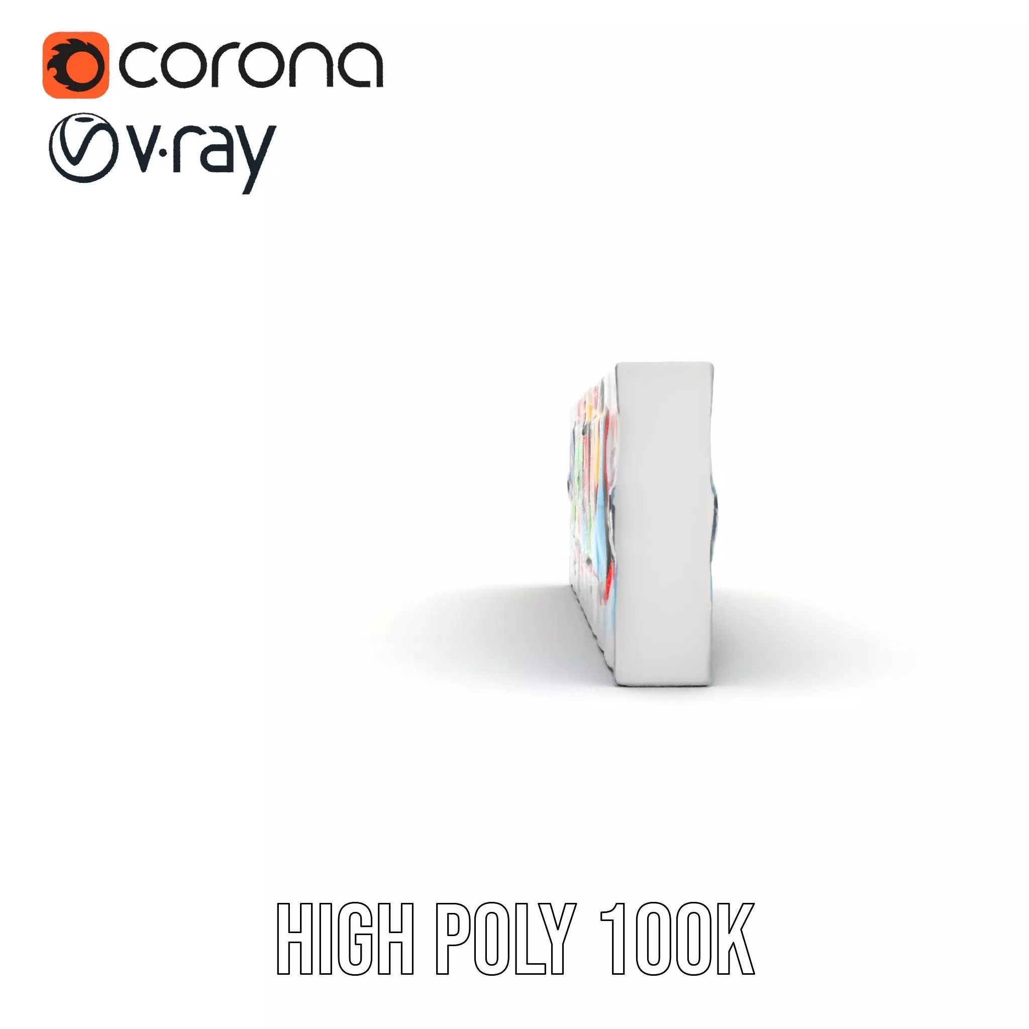 Vibrant Graffiti Wall model pack Low-poly 3D model_24