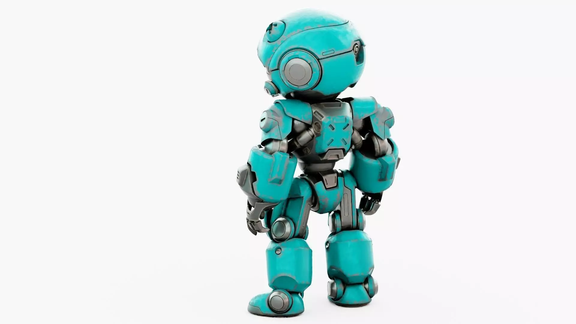 ROBO ZERO-B Rigged for Unreal Engine - Unity - MIXAMO 3D model_15