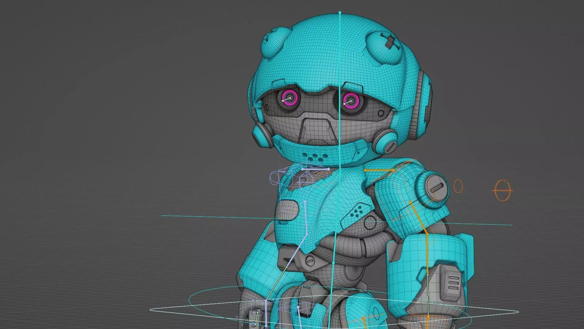 ROBO ZERO-B Rigged for Unreal Engine - Unity - MIXAMO 3D model_38