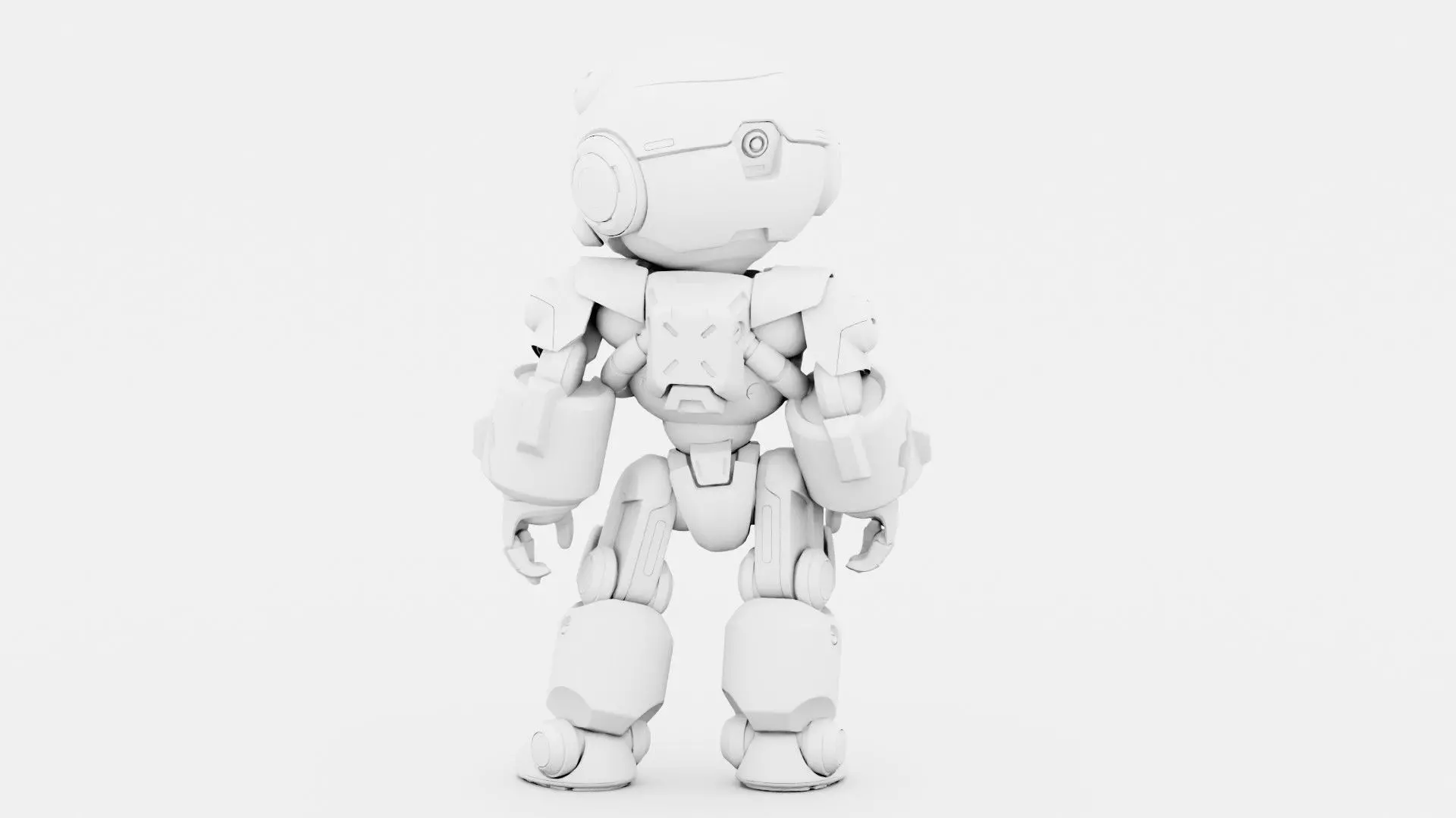 ROBO ZERO-B Rigged for Unreal Engine - Unity - MIXAMO 3D model_33