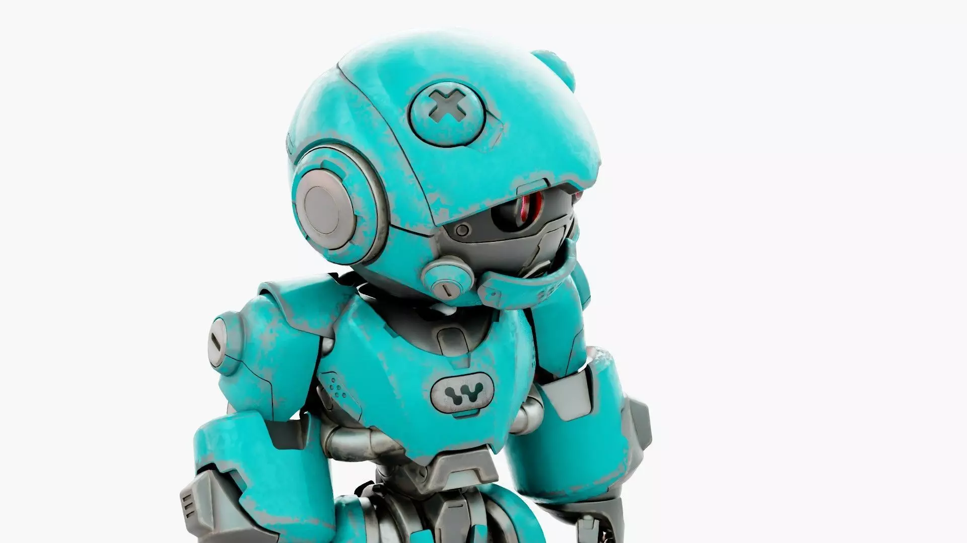 ROBO ZERO-B Rigged for Unreal Engine - Unity - MIXAMO 3D model_23