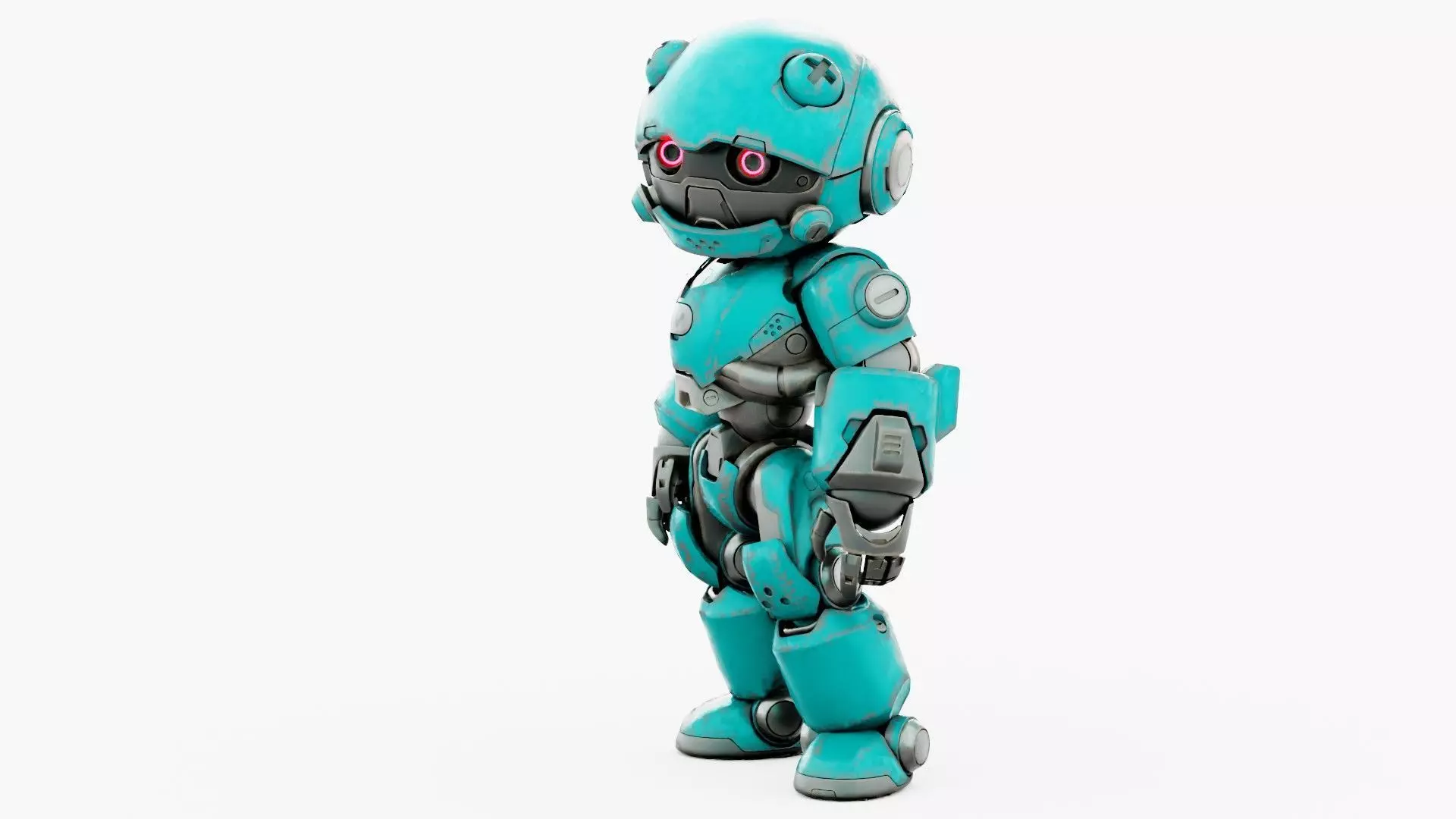 ROBO ZERO-B Rigged for Unreal Engine - Unity - MIXAMO 3D model_19