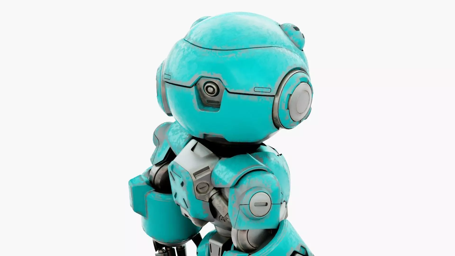 ROBO ZERO-B Rigged for Unreal Engine - Unity - MIXAMO 3D model_24