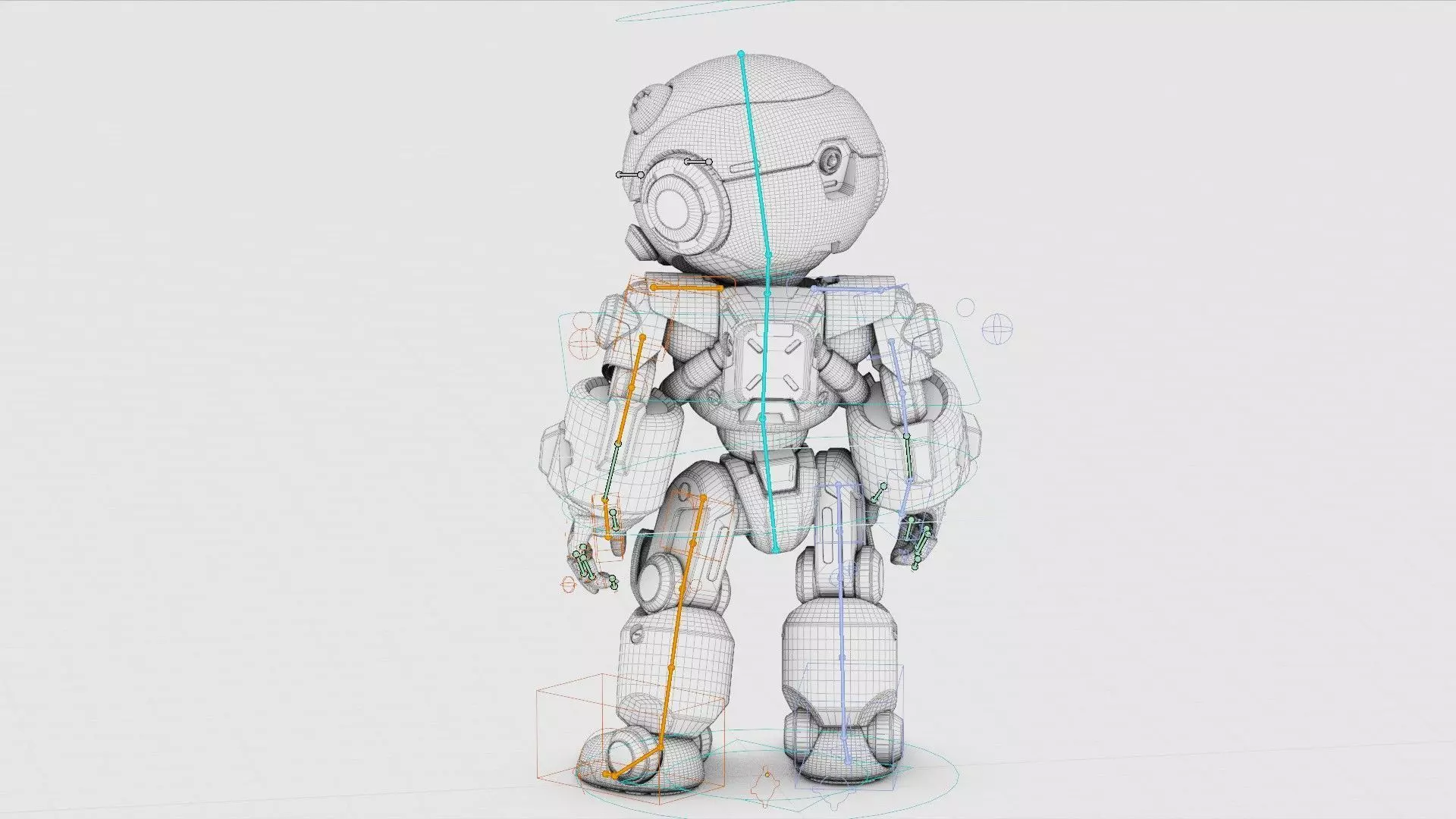 ROBO ZERO-B Rigged for Unreal Engine - Unity - MIXAMO 3D model_40