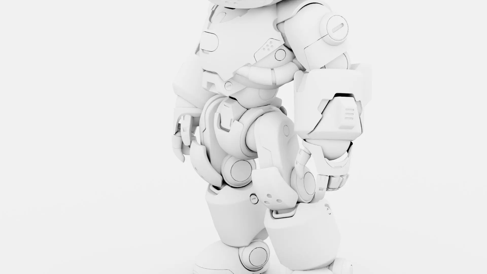 ROBO ZERO-B Rigged for Unreal Engine - Unity - MIXAMO 3D model_35