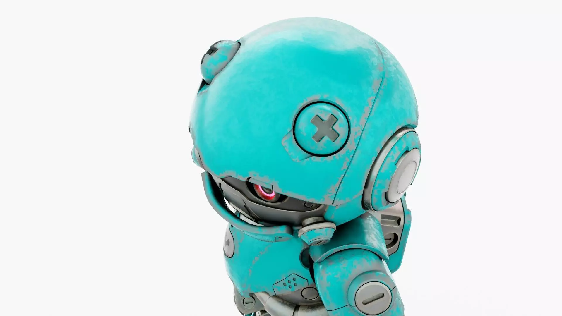 ROBO ZERO-B Rigged for Unreal Engine - Unity - MIXAMO 3D model_29