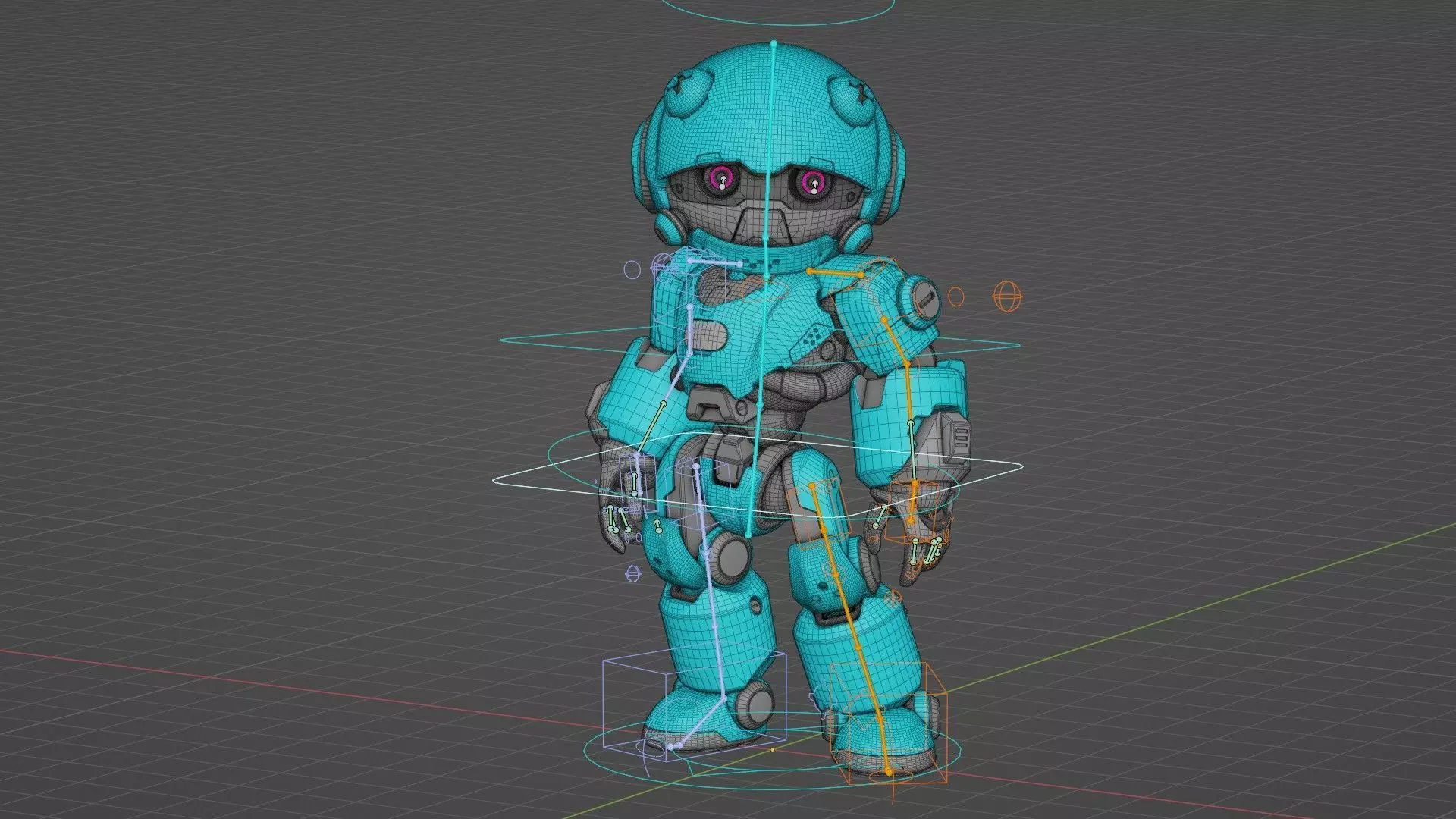 ROBO ZERO-B Rigged for Unreal Engine - Unity - MIXAMO 3D model_36