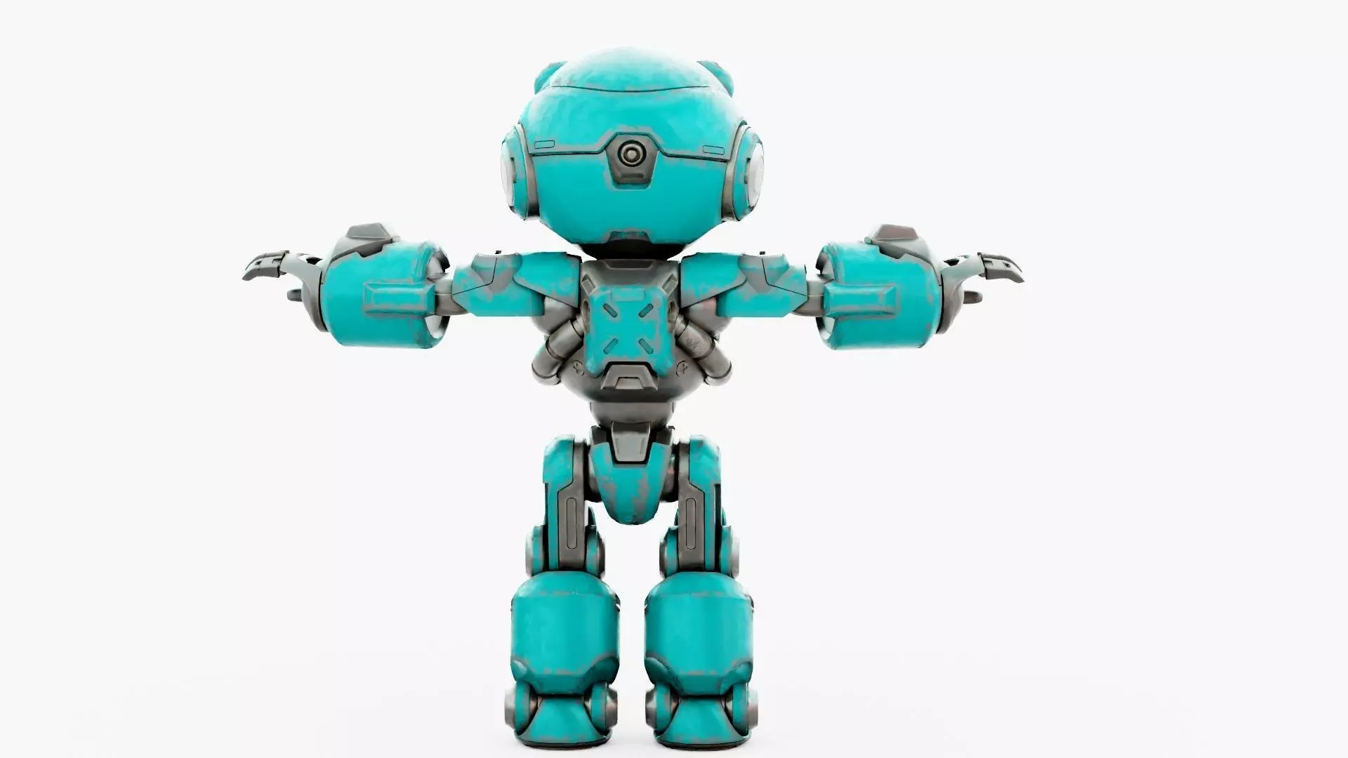 ROBO ZERO-B Rigged for Unreal Engine - Unity - MIXAMO 3D model_31