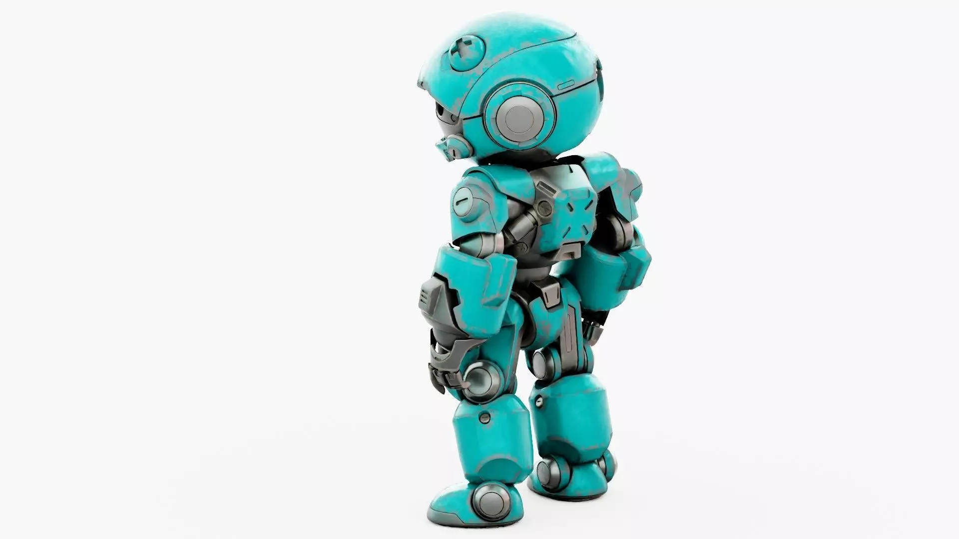 ROBO ZERO-B Rigged for Unreal Engine - Unity - MIXAMO 3D model_16