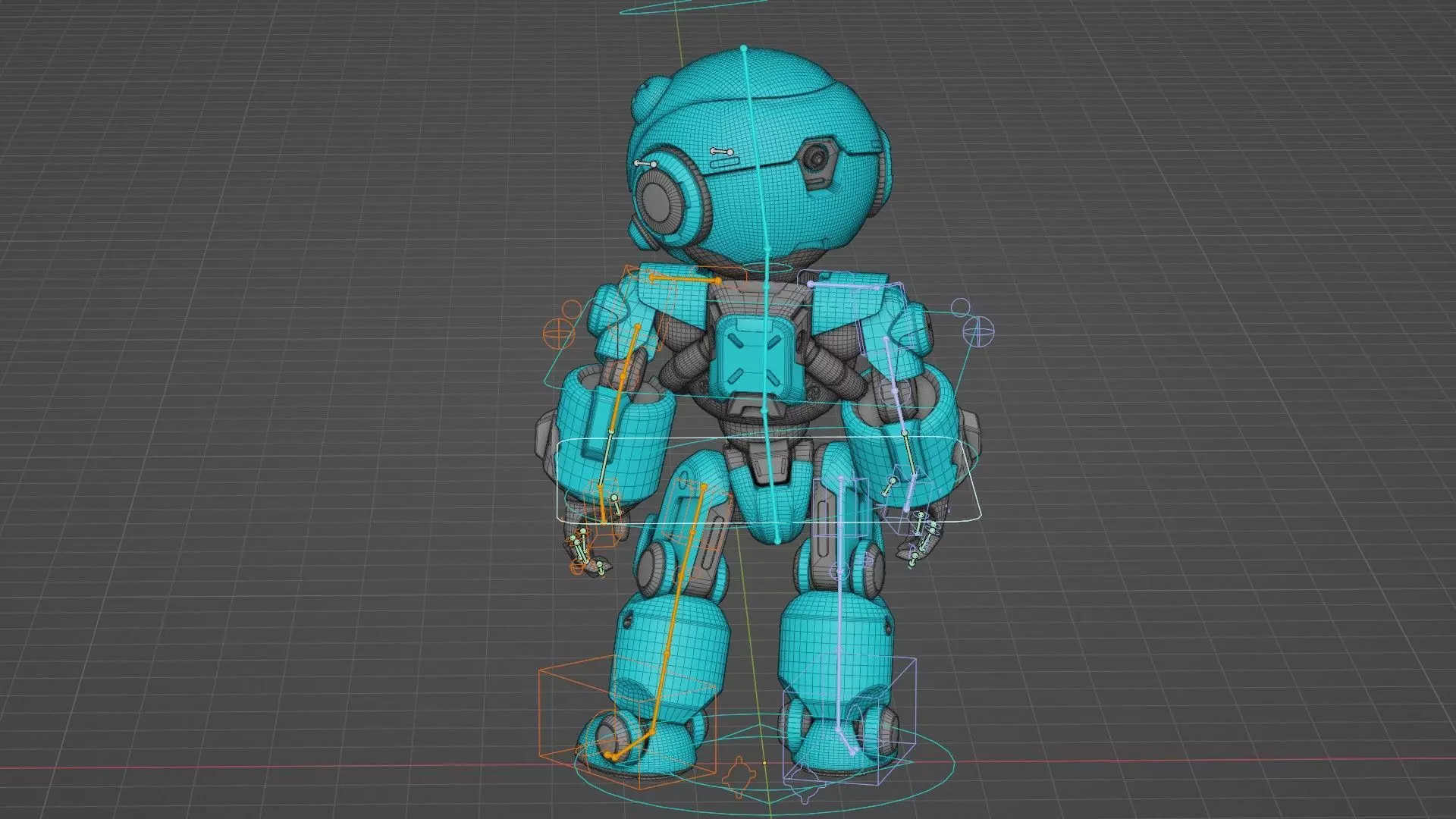 ROBO ZERO-B Rigged for Unreal Engine - Unity - MIXAMO 3D model_37