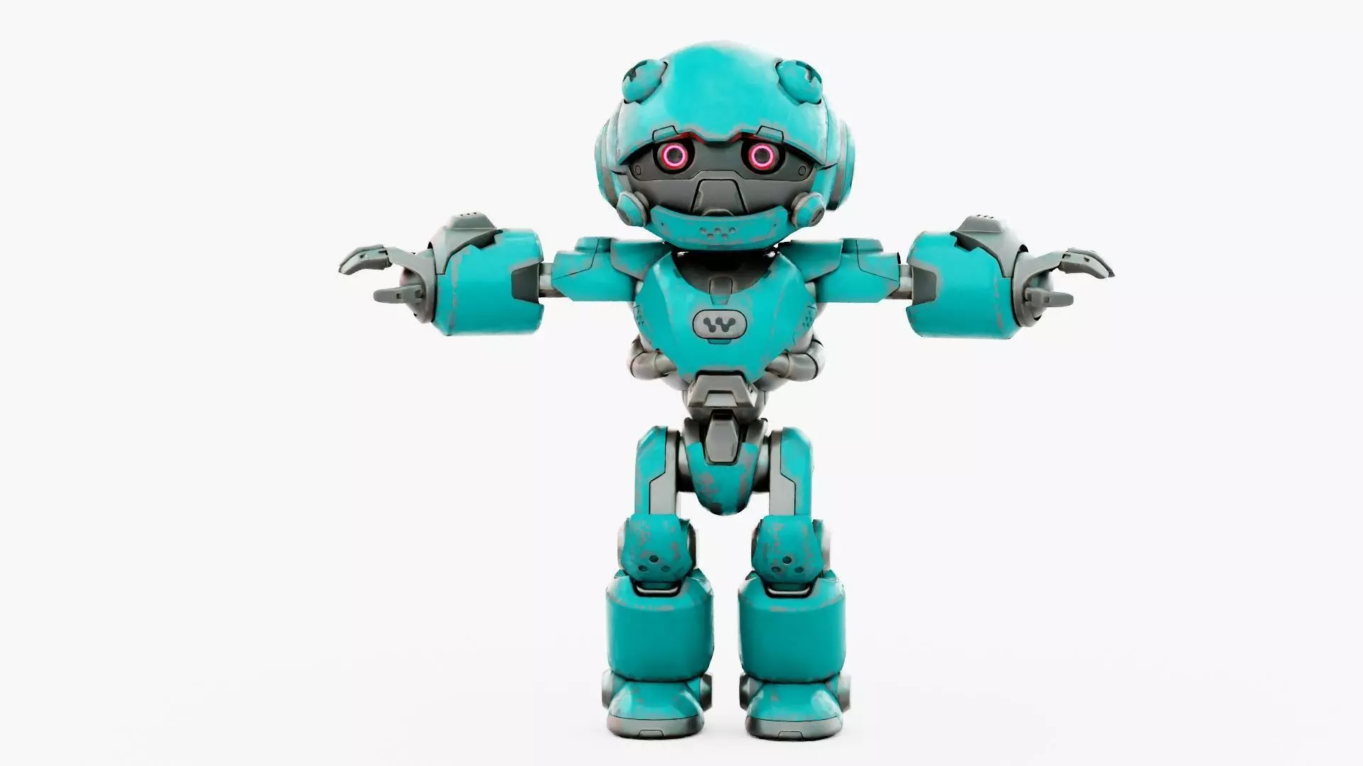 ROBO ZERO-B Rigged for Unreal Engine - Unity - MIXAMO 3D model_30