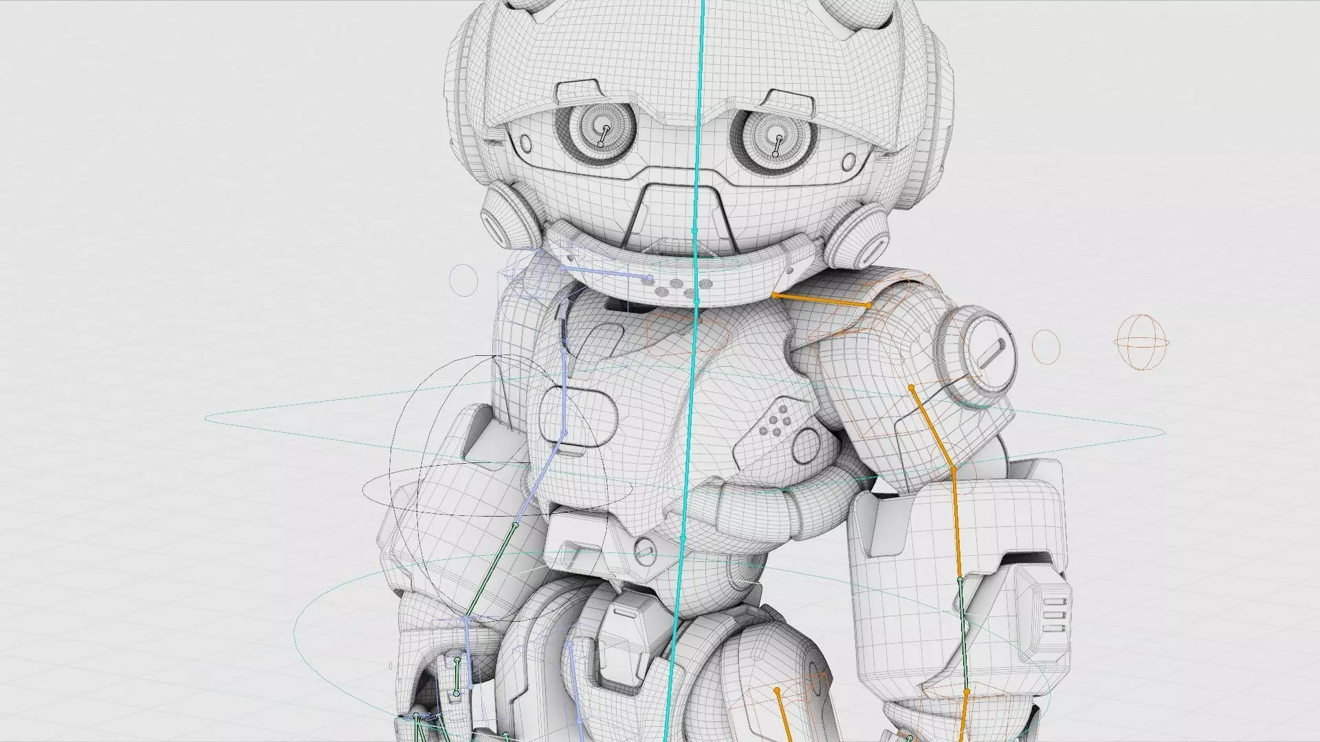 ROBO ZERO-B Rigged for Unreal Engine - Unity - MIXAMO 3D model_41