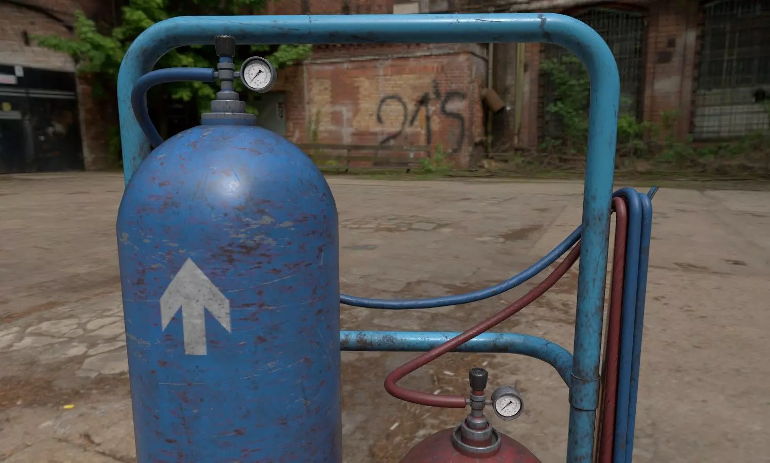 weldingtrolley Low-poly 3D model_4