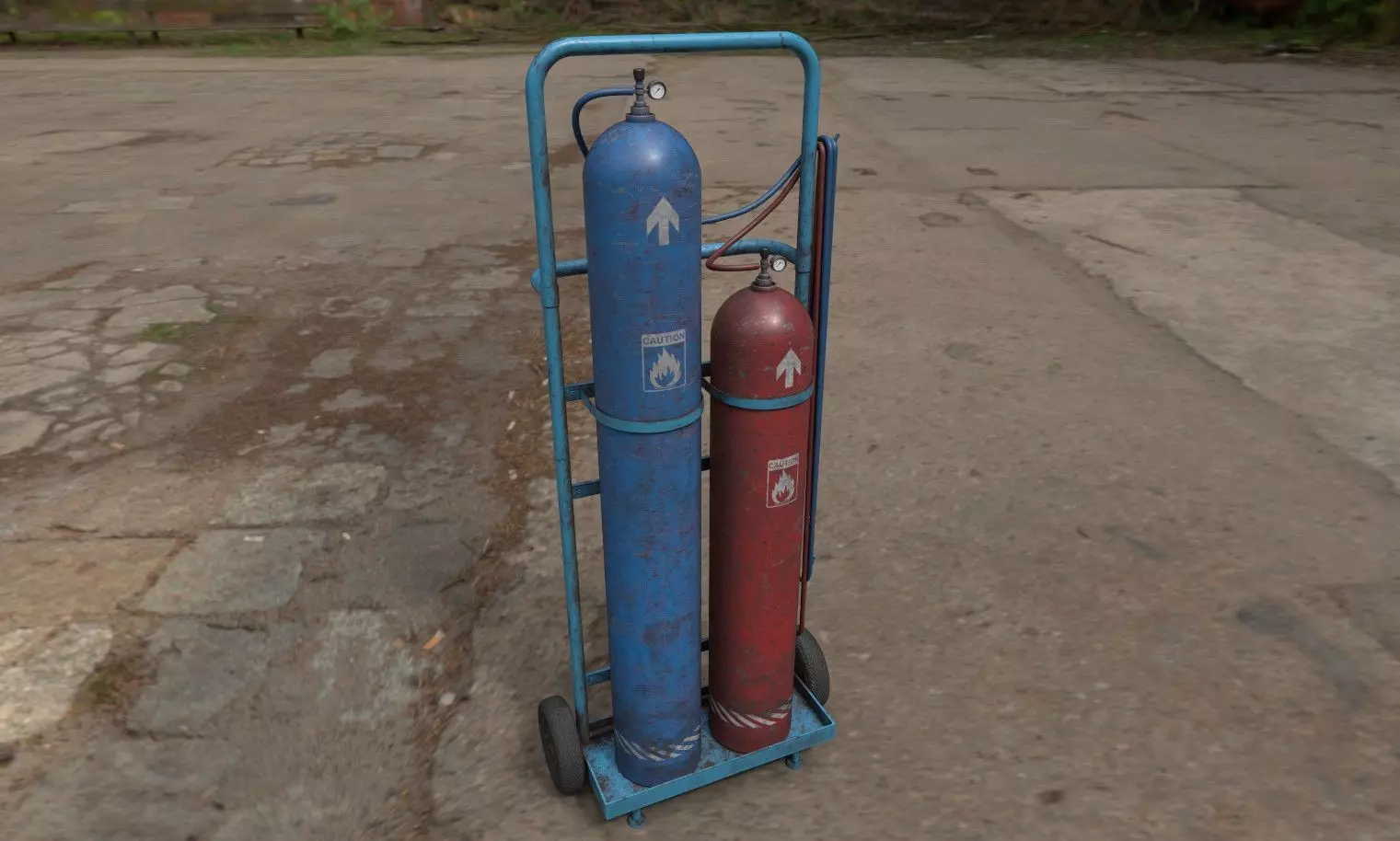 weldingtrolley Low-poly 3D model_1