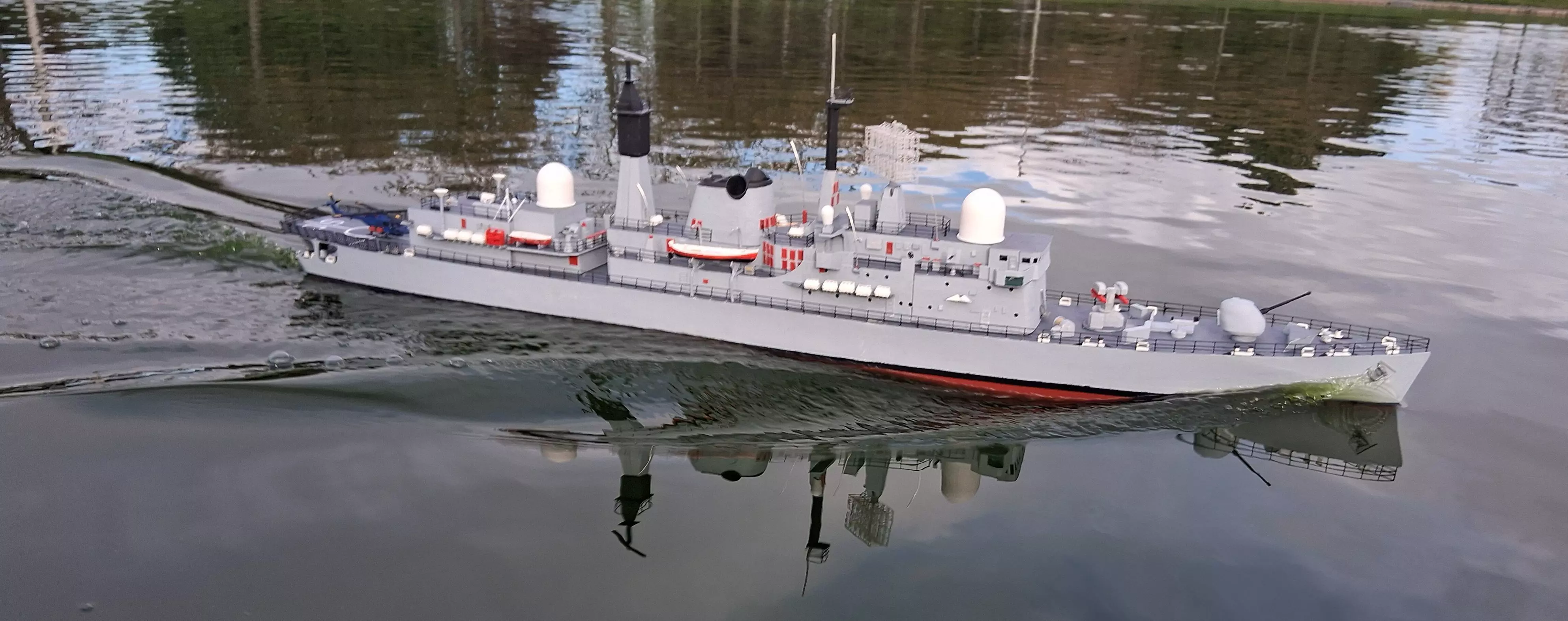 HMS Sheffield Type 42 destroyer radio controlled model 3D print model_1