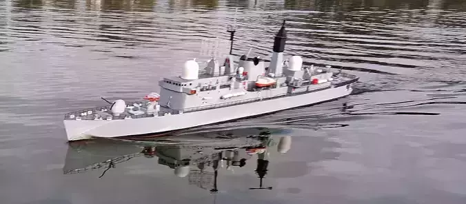 HMS Sheffield Type 42 destroyer radio controlled model
